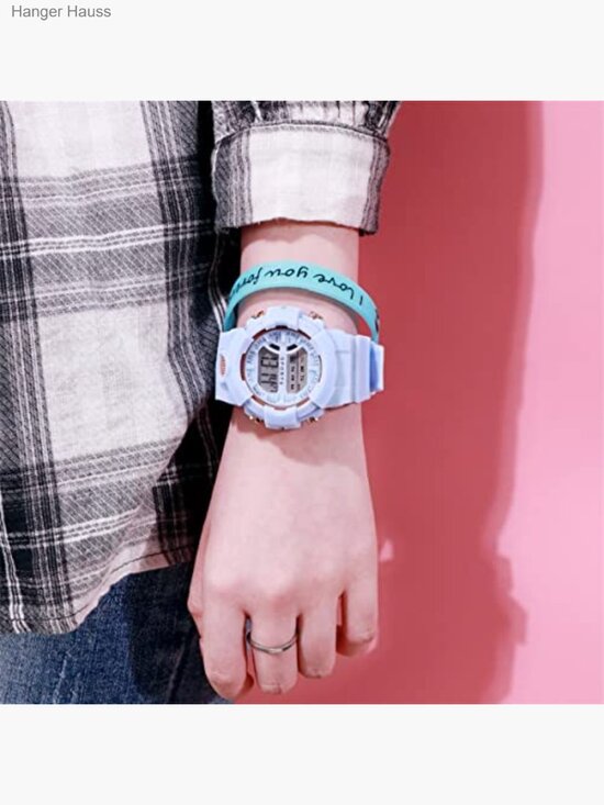 5 Pack Student Sports Watch Silicone Stopwatch Wristwatch Set main image 5